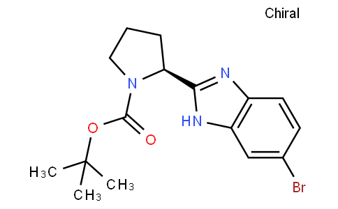 (S)-2-(6-bromo-1H-benzimidazol-2-yl)pyrrolidine-1-carboxylic acid tert-butyl ester