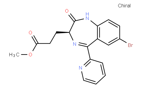 3-[(S)-7-bromo-2-oxo-5-pyridin-2-yl-2,3-dihydro-1H-1,4-benzodiazepin-3-yl]-propionic acid methyl ester