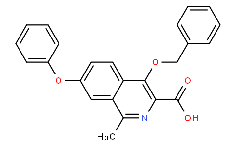 4-(benzyloxy)-1-methyl-7-phenoxyisoquinoline-3-carboxylic acid