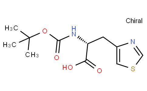 (R)-2-(tert-butoxycarbonylamino)-3-(thiazol-4-yl)propanoic acid