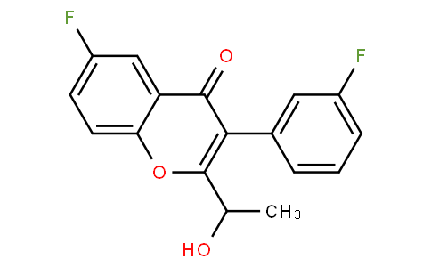 6-fluoro-3-(3-fluorophenyl)-2-(1-hydroxyethyl)-4H-chromen-4-one