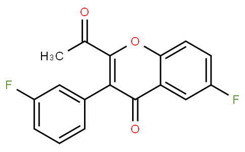 2-acetyl-6-fluoro-3-(3-fluorophenyl)-4H-chromen-4-one