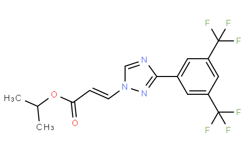 2-Propenoic acid, 3-[3-[3,5-bis(trifluoromethyl)phenyl]-1H-1,2,4-triazol-1-yl]-, 1-methylethyl ester, (2E)-
