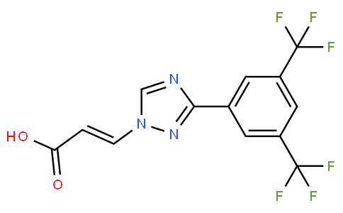 2-Propenoic acid, 3-[3-[3,5-bis(trifluoromethyl)phenyl]-1H-1,2,4-triazol-1-yl]-, (2E)-