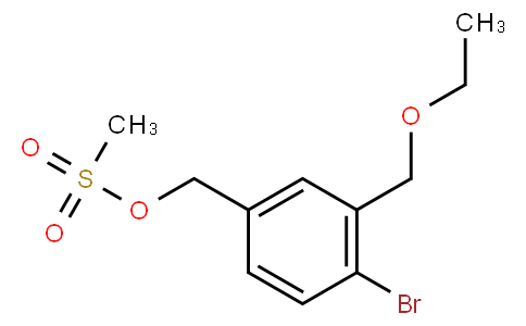 4-bromo-3-(ethoxymethyl)benzyl methanesulfonate