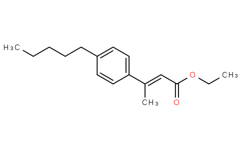 (E)-ethyl 3-(4-pentylphenyl)but-2-enoate