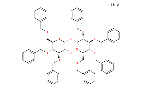 (2R,3R,4R,5R,6R)-4,5-bis(benzyloxy)-6-((benzyloxy)methyl)-2-(((2R,3R,4S,5R,6R)-3,4,5-tris(benzyloxy)-6-((benzyloxy)methyl)tetrahydro-2H-pyran-2-yl)oxy)tetrahydro-2H-pyran-3-ol