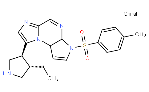 8-((3S,4S)-4-ethylpyrrolidin-3-yl)-3-tosyl-3a,9a-dihydro-3H-imidazo[1,2-a]pyrrolo[2,3-e]pyrazine