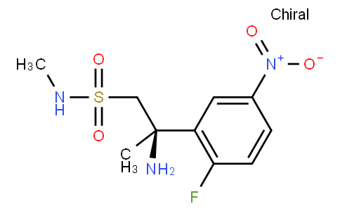 (R)-2-amino-2-(2-fluoro-5-nitrophenyl)-N-methylpropane-1-sulfonamide